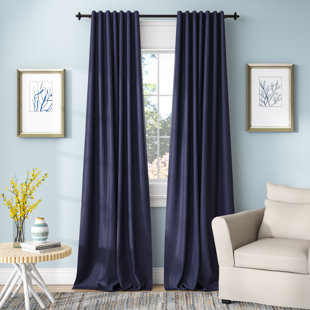 72 Inch Wide Curtains Wayfair Carden Solid Extra Wide Thermal Blackout Rod Pocket And Tab Top Single Curtain Panel
