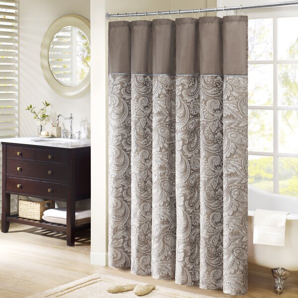 Pokanoket Jacquard Shower Curtain by Alcott Hill