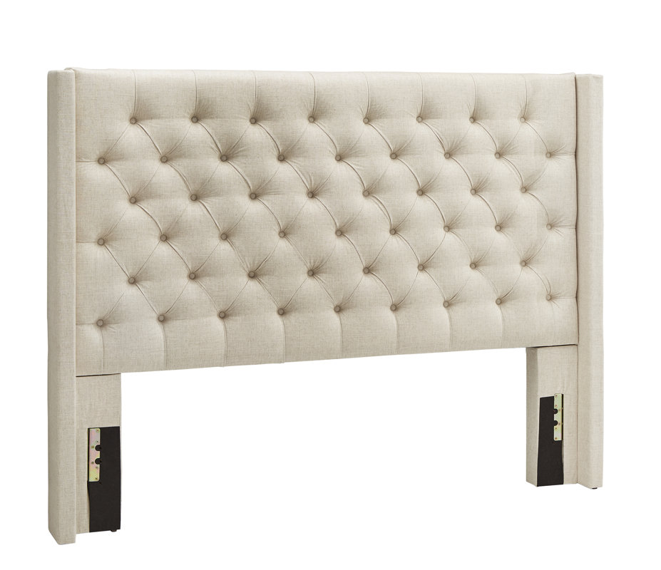 Three Posts Crawley Upholstered Wingback Headboard & Reviews Wayfair