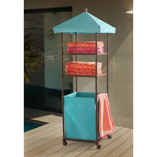 Outdoor Pool Towel Valet Wayfair Steel Towel Metal Valet