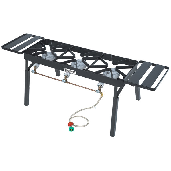 Bayou Clic Tb650 Triple Burner Patio Stove Reviews Wayfair Bayou Clic Tb650 Triple Burner