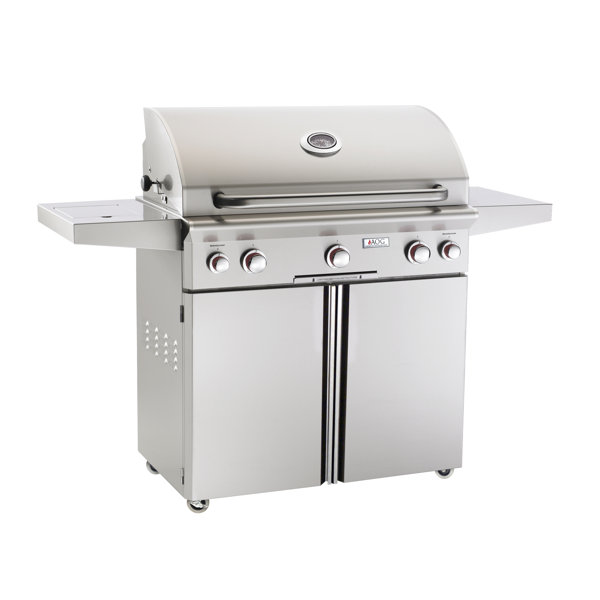 T Series Gas Grill with Side Shelves by American Outdoor Grill