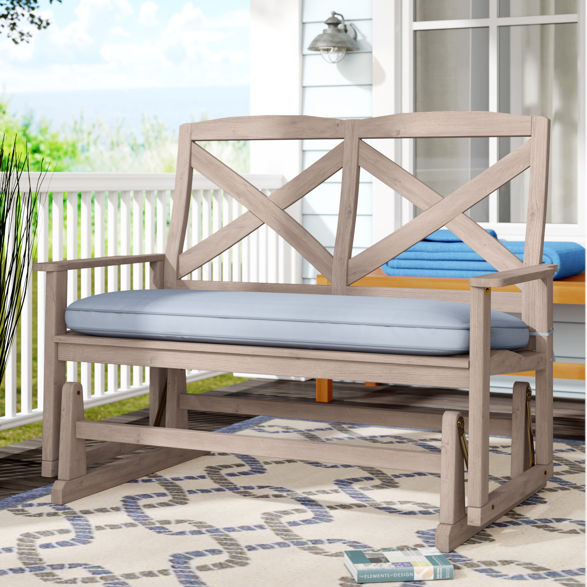 glider bench cushions