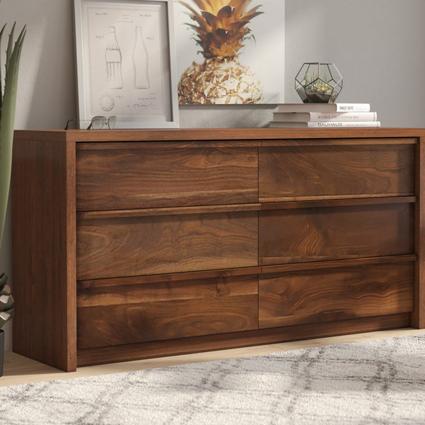 Posner 6 Drawer Double Dresser by Mercury Row