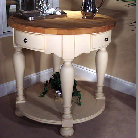 Signature Kitchen Island With Butcher Block Top By Kaco International Sale