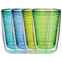 Double wall plastic drinking glasses clearance