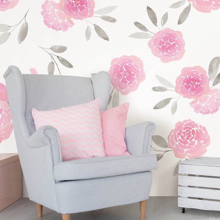 Hibiscus Flower Set highest quality wall decal stickers 