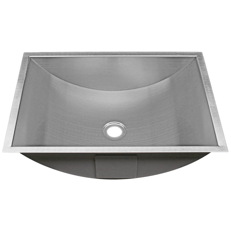 Ticor Sinks Belfast Series Stainless Steel Rectangular Undermount Belfast Series Stainless Steel Rectangular Undermount Bathroom Sink