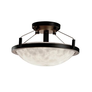 Winslow Clouds Round Semi Flush Mount