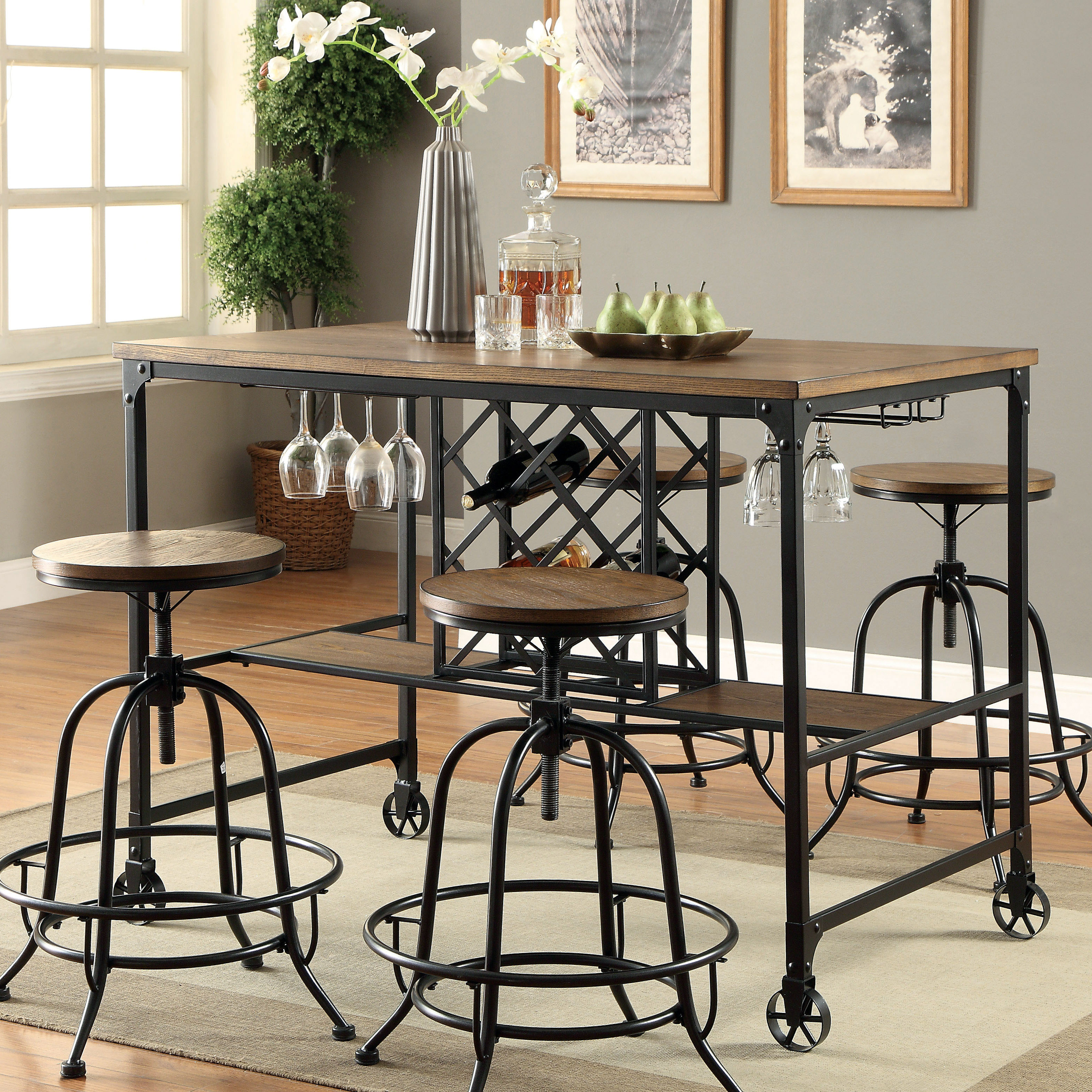 17 Stories Colston Counter Height Pub Table Reviews Wayfair