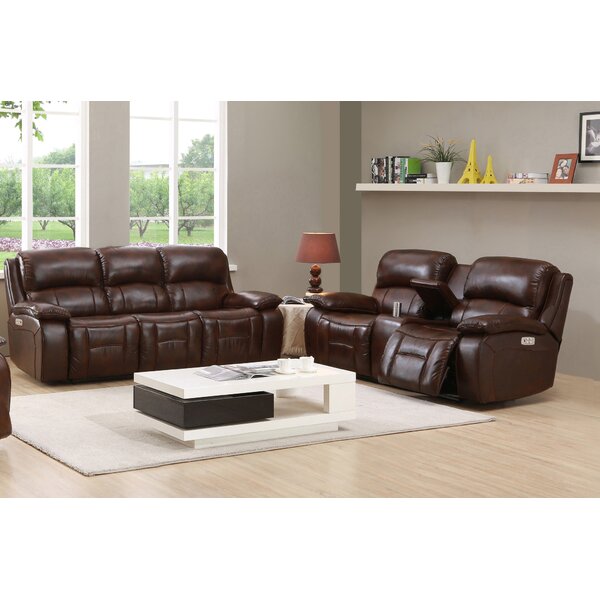 Kostka 2 Piece Leather Reclining Living Room Set By Red Barrel Studio