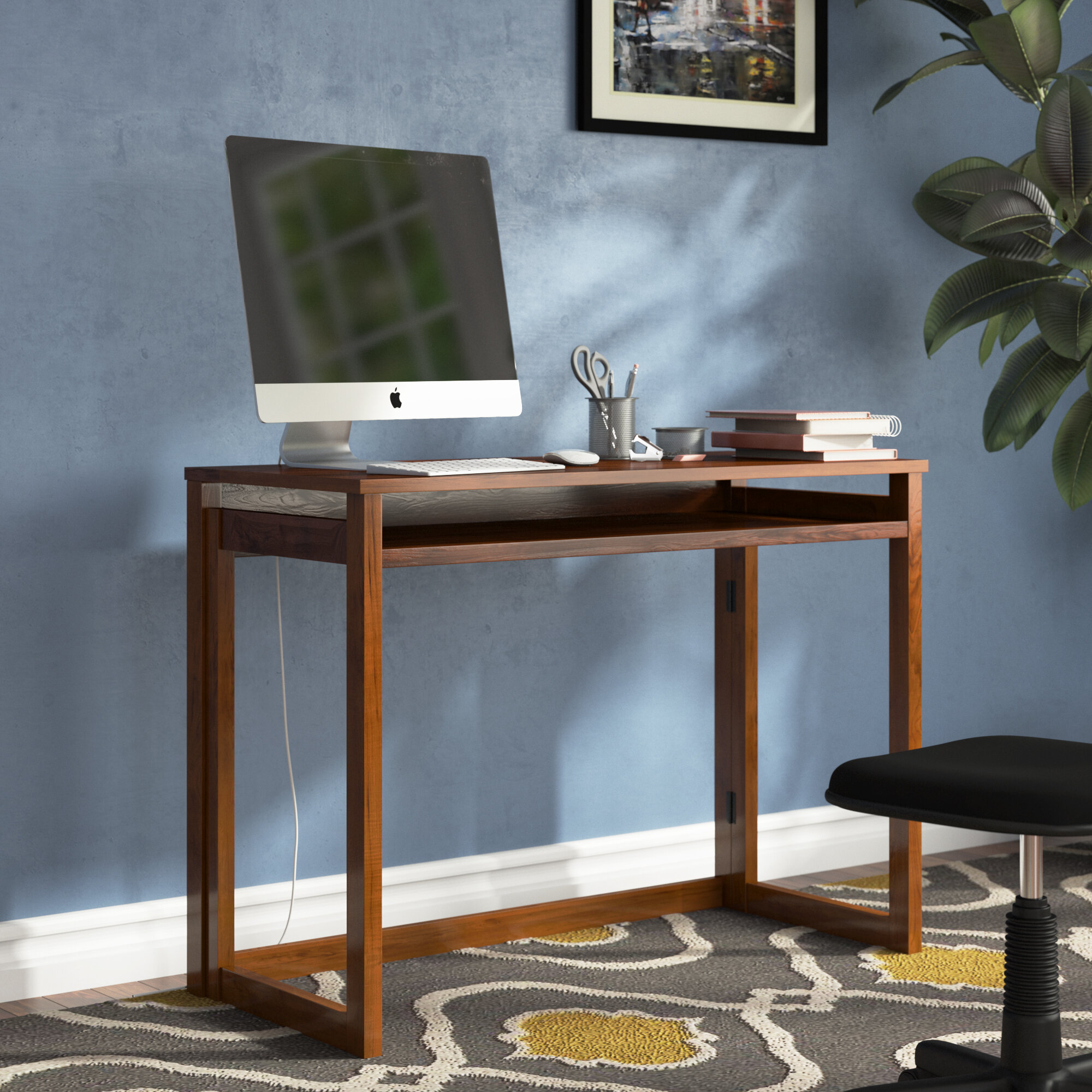 Andover Mills Ghia Solid Wood Desk Reviews Wayfair