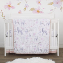 floral deer crib bedding