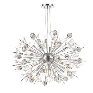 Stephaine Crystal 24-Light Sputnik Chandelier