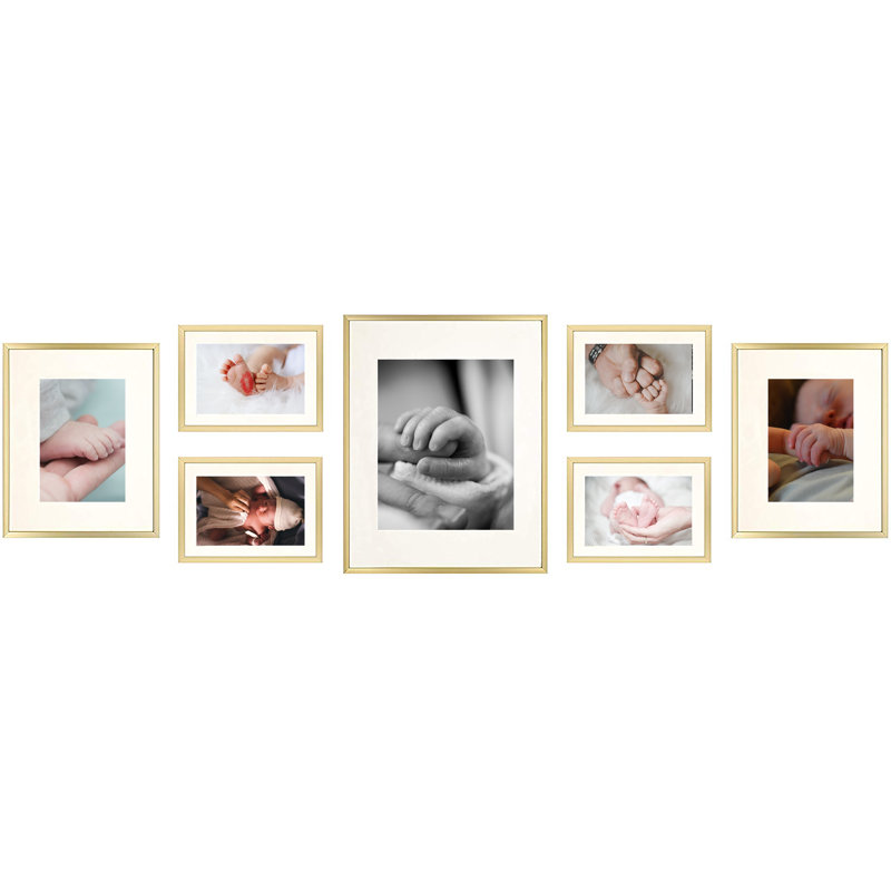 7 Piece Alisson Gallery Wall Aluminum Picture Frame Set Reviews 7 Piece Alisson Gallery Wall Aluminum
