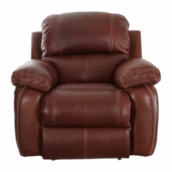 Majandra Leather Manual Recliner By Darby Home Co