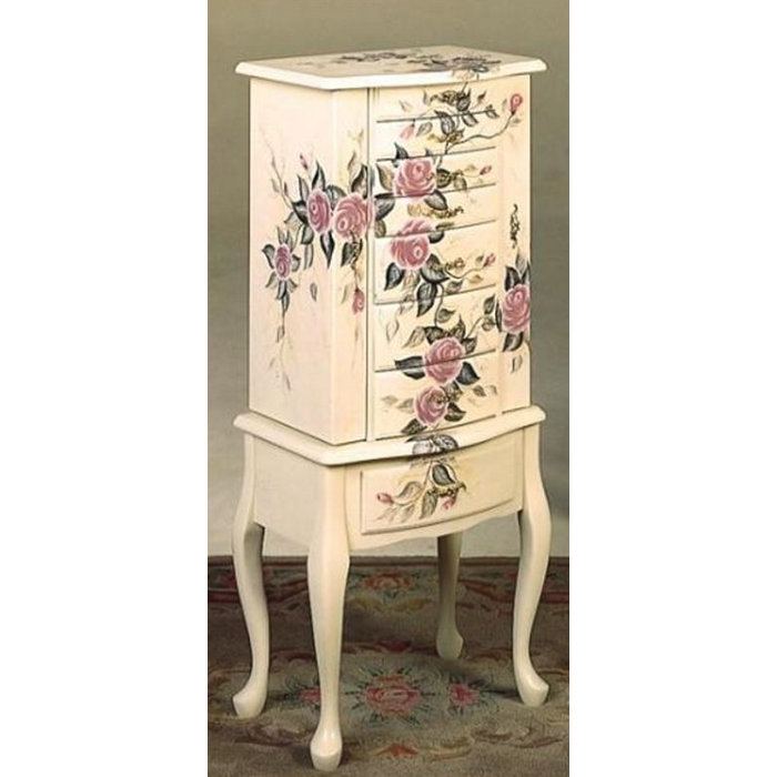 Rosalind Wheeler Carel Free Standing Jewelry Armoire Wayfair