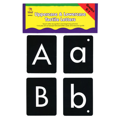 Uppercase  Lowercase Tactile Letters Frank Schaffer PublicationsCarson Dellosa Publications