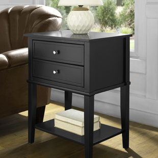 Accent Table Black Wayfair Winfield End Table With Storage