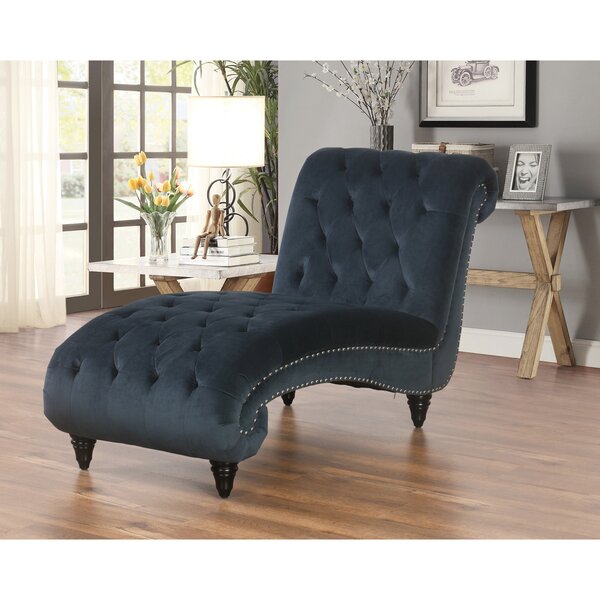 Atkin Tufted Velvet Chaise Lounge By House Of Hampton