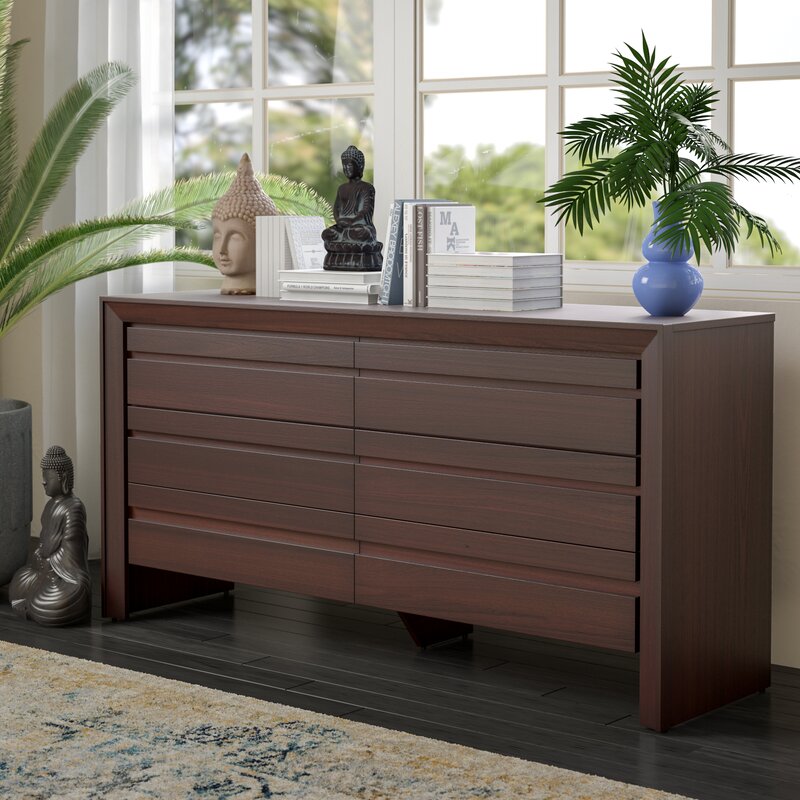 Mistana Aries 6 Drawer Double Dresser Reviews Wayfair