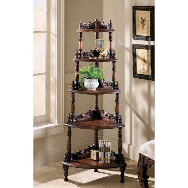 Corner Unit Bookcase by Design Toscano