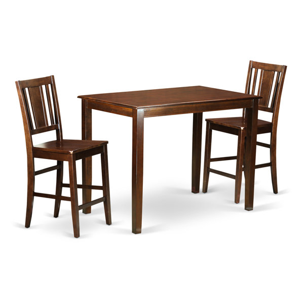 Yarmouth 3 Piece Counter Height Pub Table Set By Wooden Importers Modern