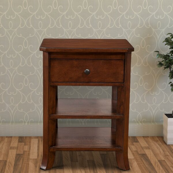 Nikolas Chicly Trimmed 1 Drawer Nightstand By Alcott Hill