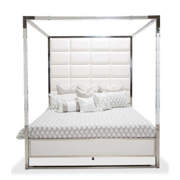 Great price State St. Upholstered Canopy Bed By Michael Amini 2019 Online