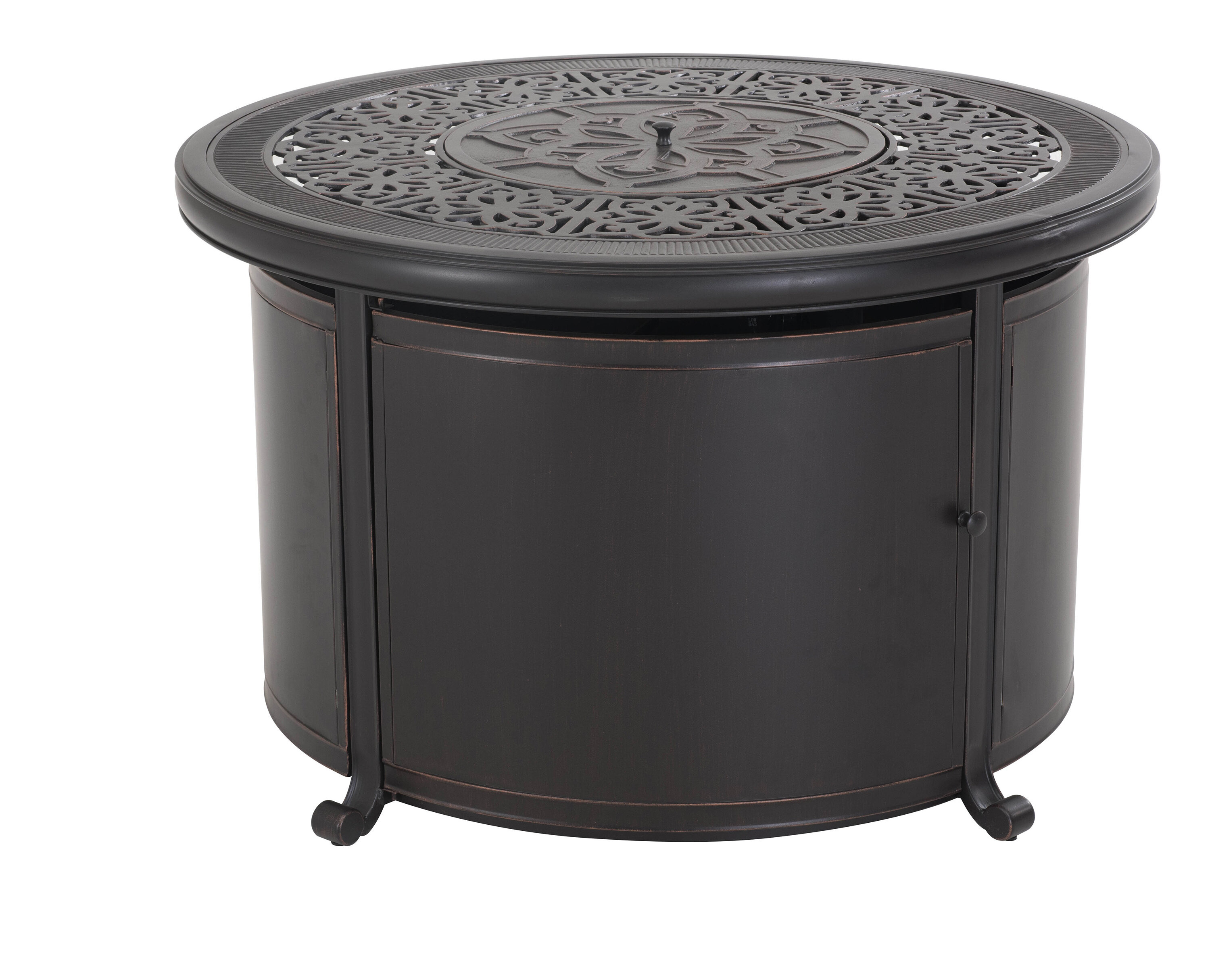 Fleur De Lis Living Suellen Steel Natural Gas Fire Pit Table Wayfair