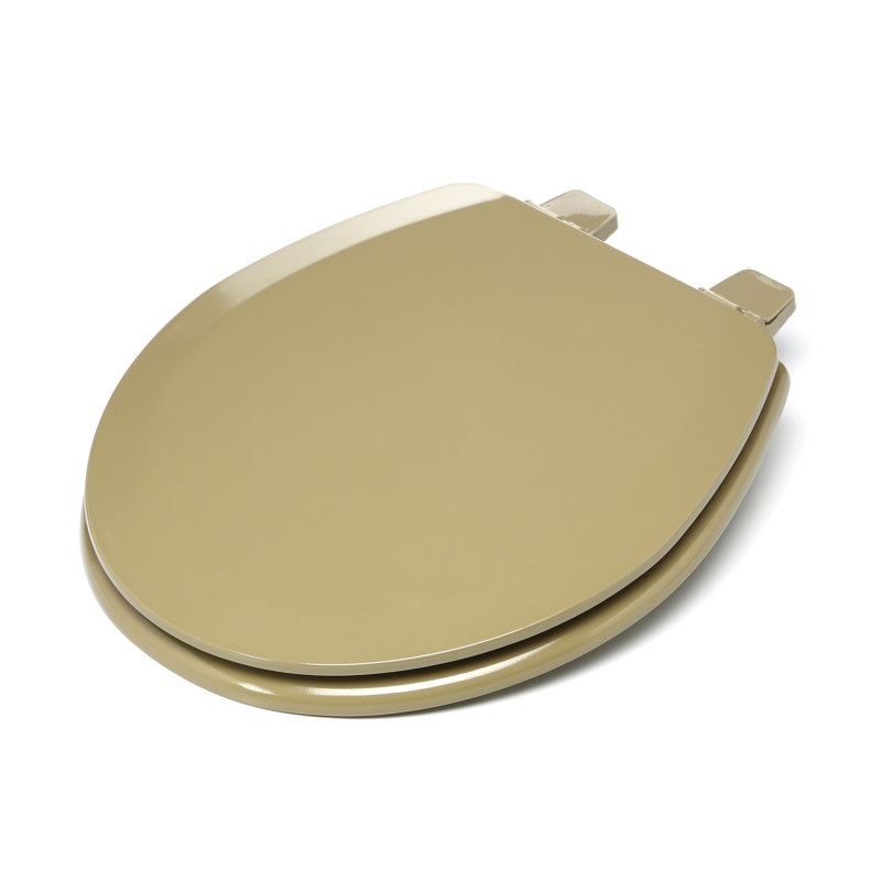 Round Purple Toilet Seat /& Lid Easy Install Solid Molded Wood Standard Hardware