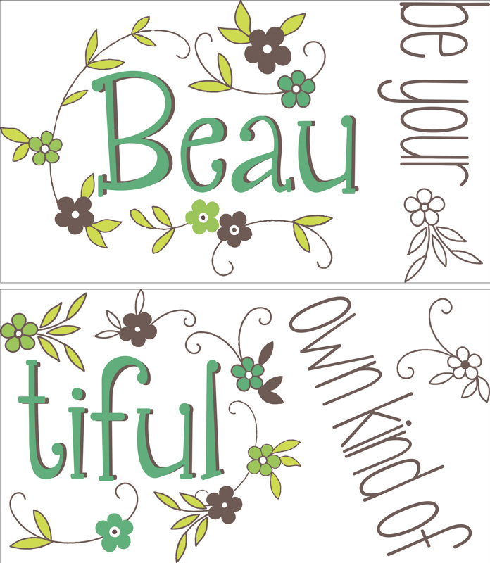 Be Your Own Kind Of Beautiful Wall Art wallpops! wall art kit be your own kind of beautiful quote wall Be Your Own Kind Of Beautiful Wall Art wallpops! wall art kit be your own kind of beautiful quote wall