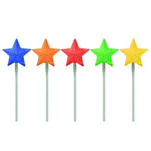 LED Light Show Star Pathmarkers Christmas Decoration (Set of 5)