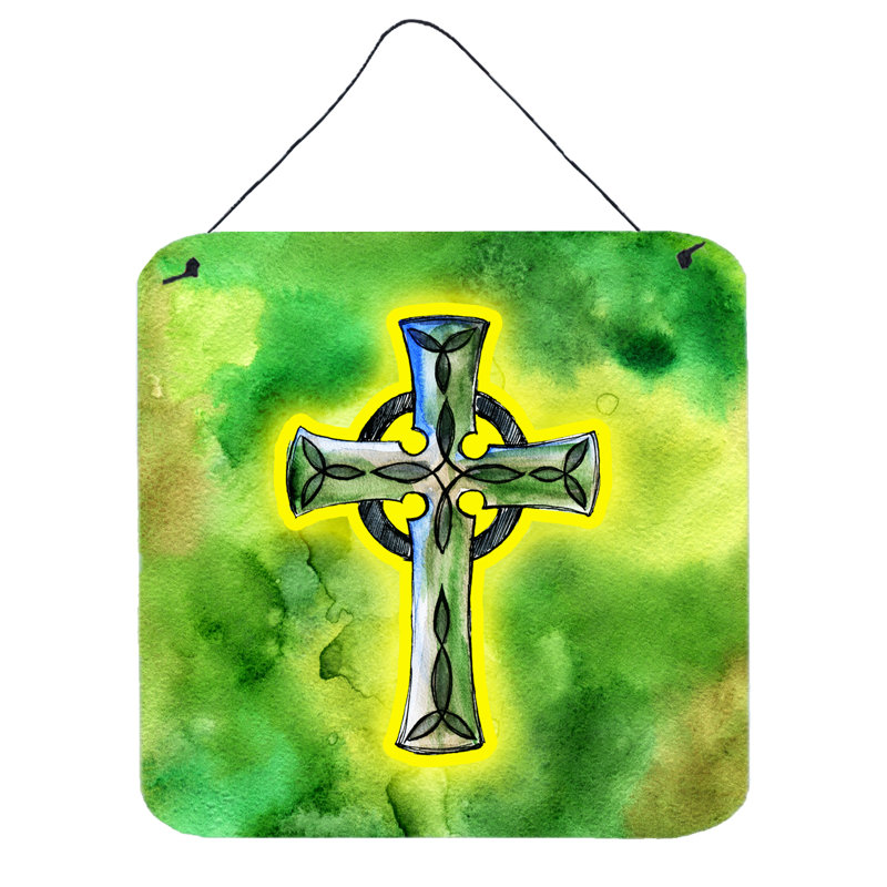 East Urban Home Aluminum Celtic Cross Wall Decor Wayfair