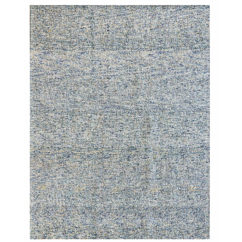 Texture Wool Hand-Woven Blue/Ivory Area Rug