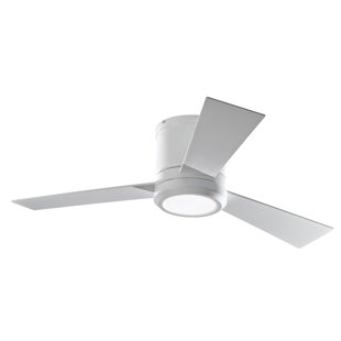modern white flush mount ceiling fan