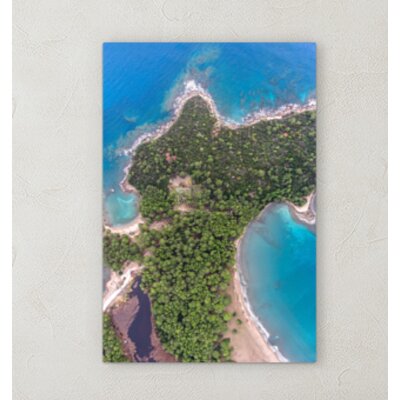 'Aerial Shots from an Airplane' Photographic Print on Wrapped Canvas Ebern Designs Size: 36