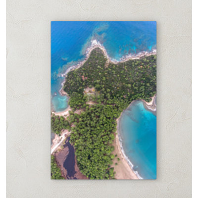 'Aerial Shots from an Airplane' Photographic Print on Wrapped Canvas Ebern Designs Size: 36