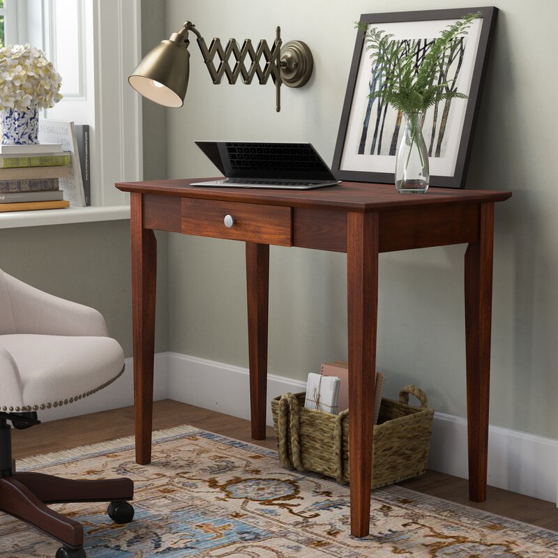 Darby Home Co Bovina Solid Wood Writing Desk & Reviews ...