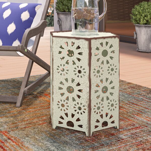 Balentine Outdoor Iron End Table By Ebern Designs