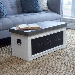 Vinoy Chalkboard Coffee Table With Storage