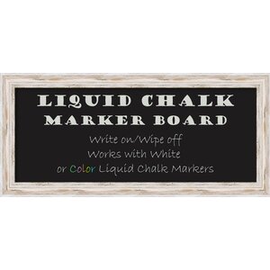 Marion Whitewash Liquid Wall Mounted Chalkboard