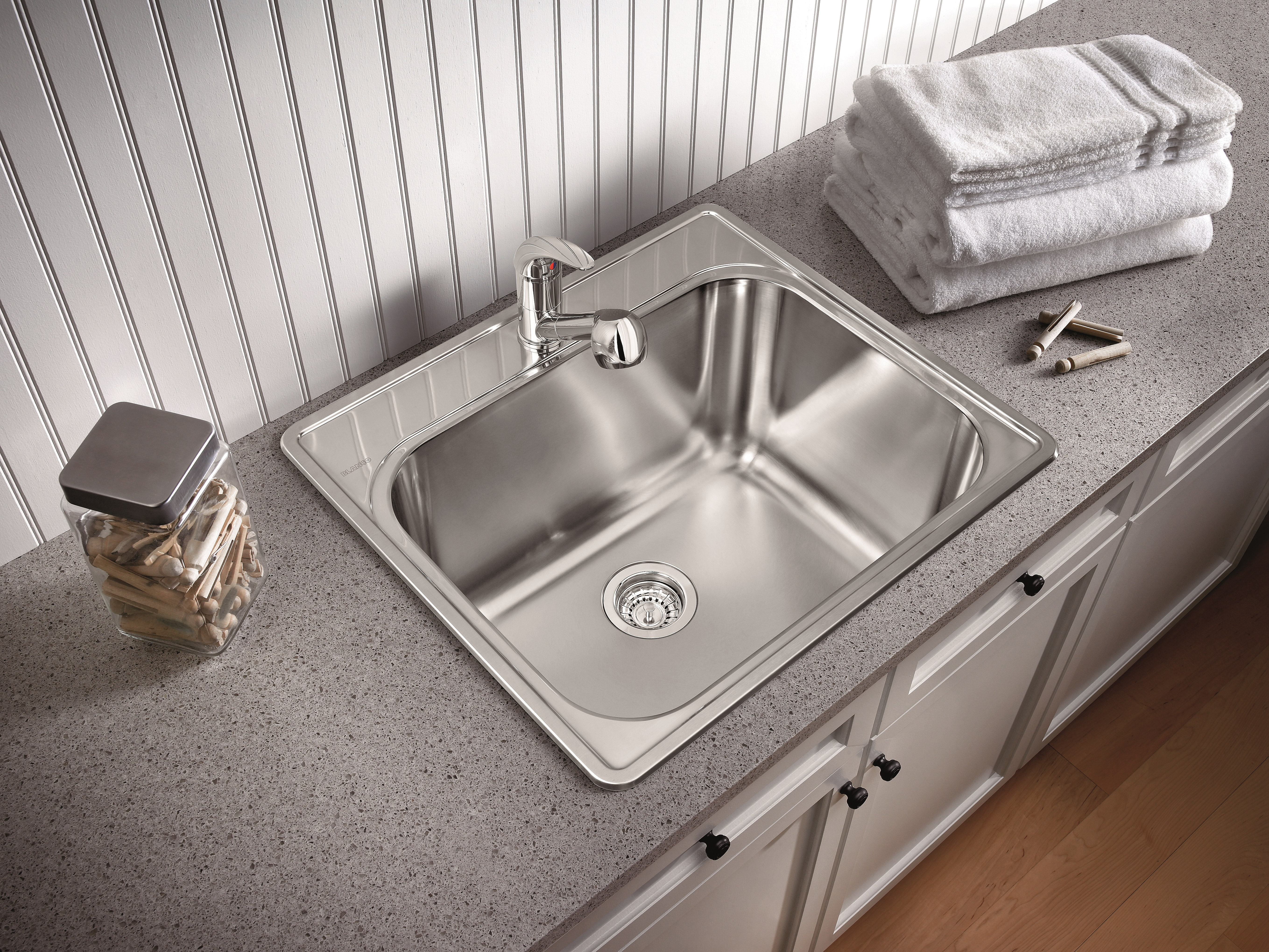 Blanco Essential 25 X 22 Drop In Laundry Sink Reviews Wayfair Blanco Essential 25 X 22 Drop In