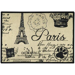 Paris Collage Tapestry Pet Mat