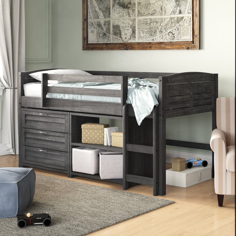 Birch Lane Heritage Evan Twin Low Loft Bed With Storage Reviews Heritage Evan Twin Low Loft Bed With
