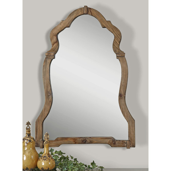 Wood Wall Mirror one allium way walnut wood wall mirror & reviews | wayfair Wood Wall Mirror one allium way walnut wood wall mirror & reviews | wayfair
