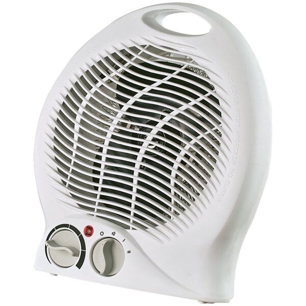 Portable 1500 Watt Electric Fan Compact Heater With Thermostat By Optimus