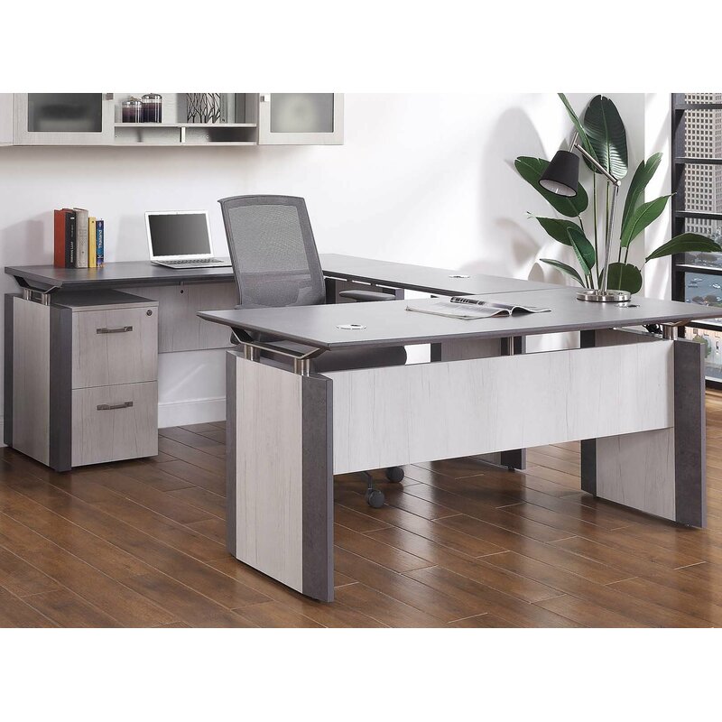 Forward Furniture Allure Reversible U-Shaped Desk with ...