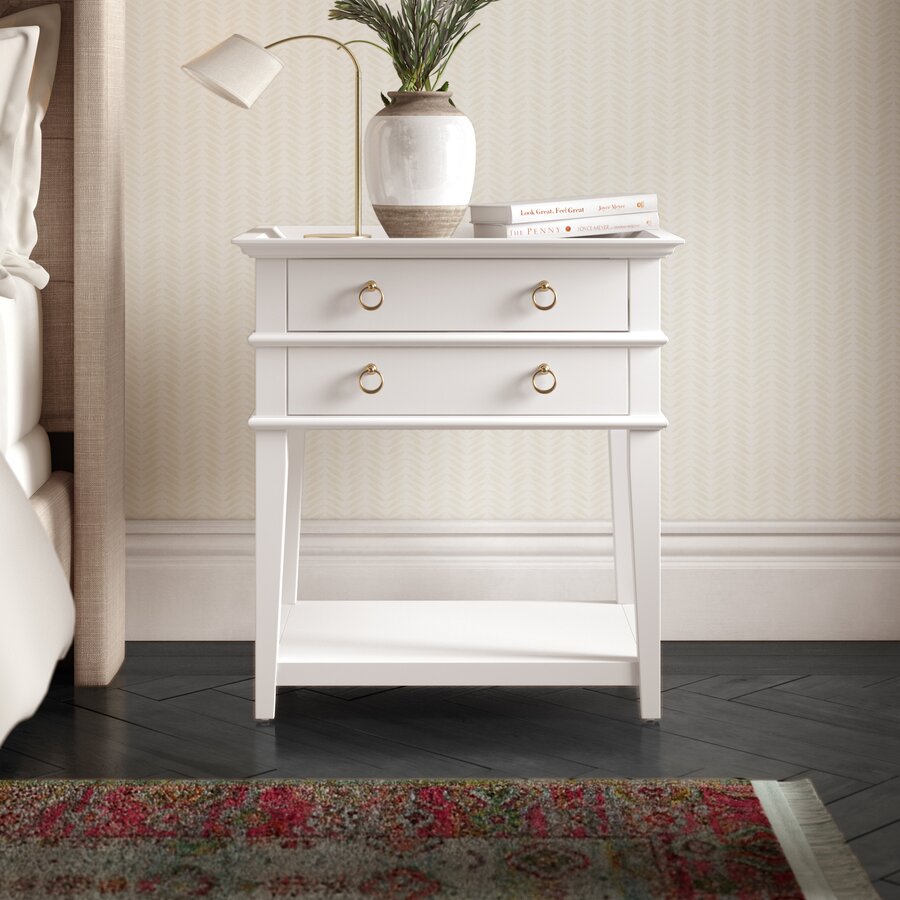 Neufeld 2 Drawer Nightstand