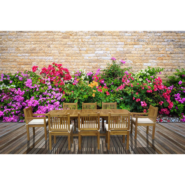 9 Piece Teak Boston Set with Cushions by Chic Teak